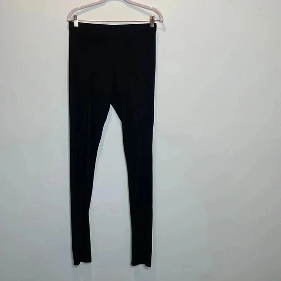 Zara Black Split Front Leggings - Picture 1 of 7